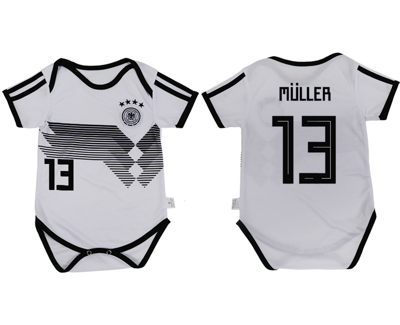 2018 FIFA WORLD CUP GERMANY BABY #13 MULLER WHITE